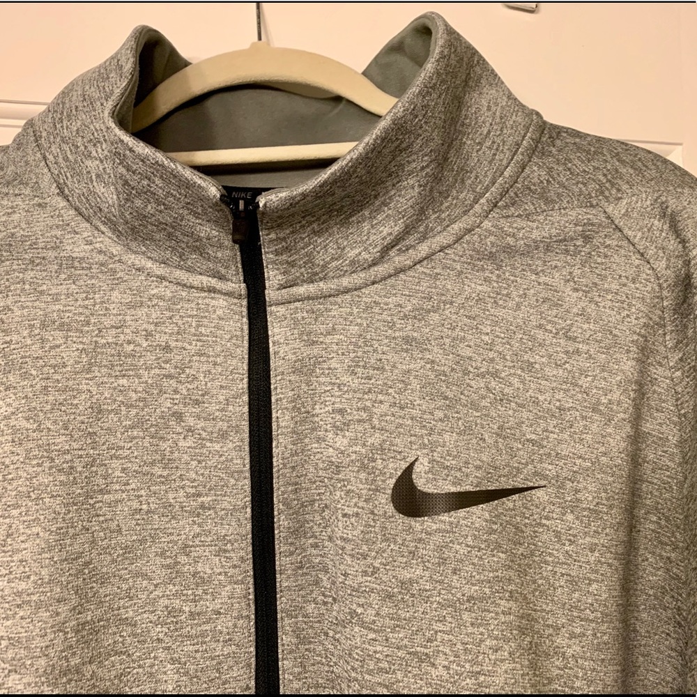Men’s Gray Nike 1/4 Zip Fleece Pullover